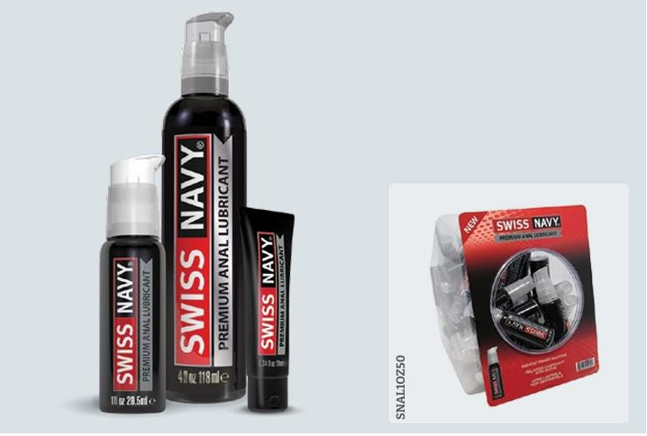 Anal Silicon Based Lubricant 1-Oz-50ct Fishbowl - Lube - SNAL1OZ50