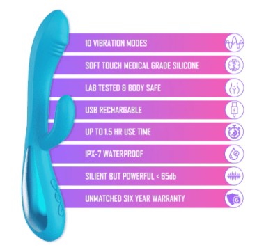 Jessica Vibrator Pearl Blue