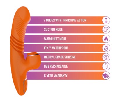 Tiffany Vibrator Orange Color