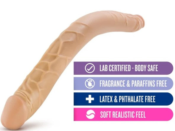 16 Inch Double Dildo - Skin