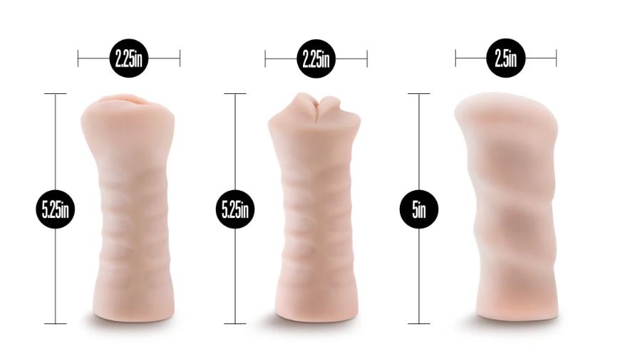 3 Pack Self Lubricating Vibrating Stroker