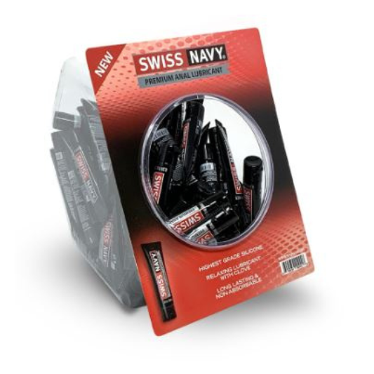 Anal Silicon Based Lubricant 1-Oz-50ct Fishbowl - Lube - SNAL1OZ50