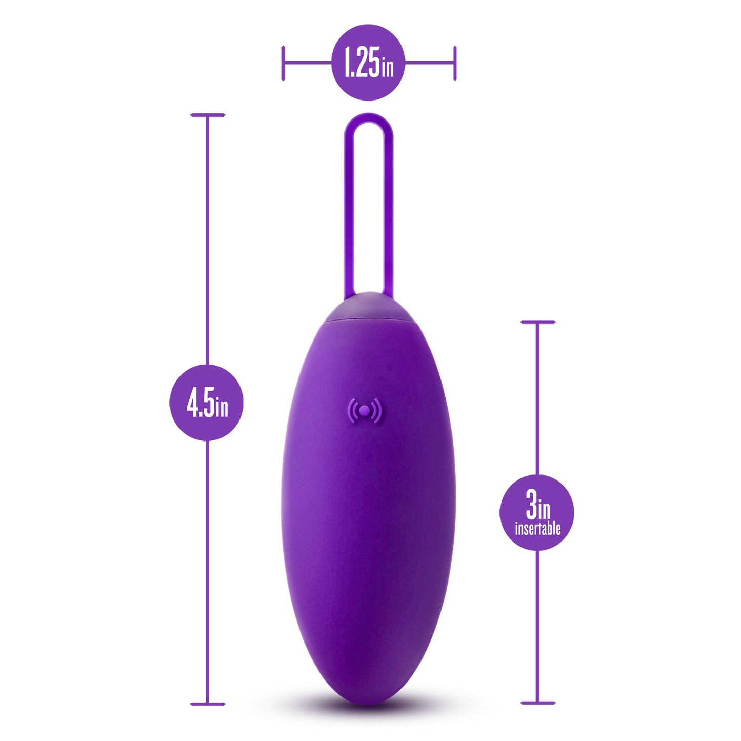 Imara Vibrating Egg With Remote - Purple