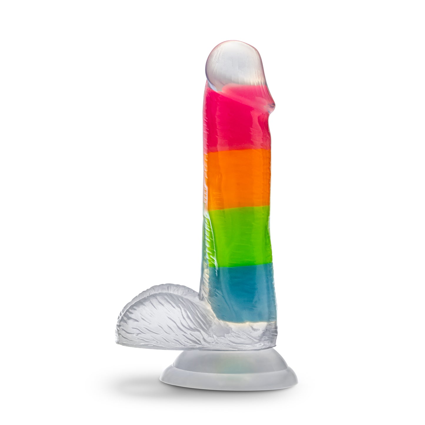 Rainbow Rave - 6.5" Silicon Dual Density Dildo