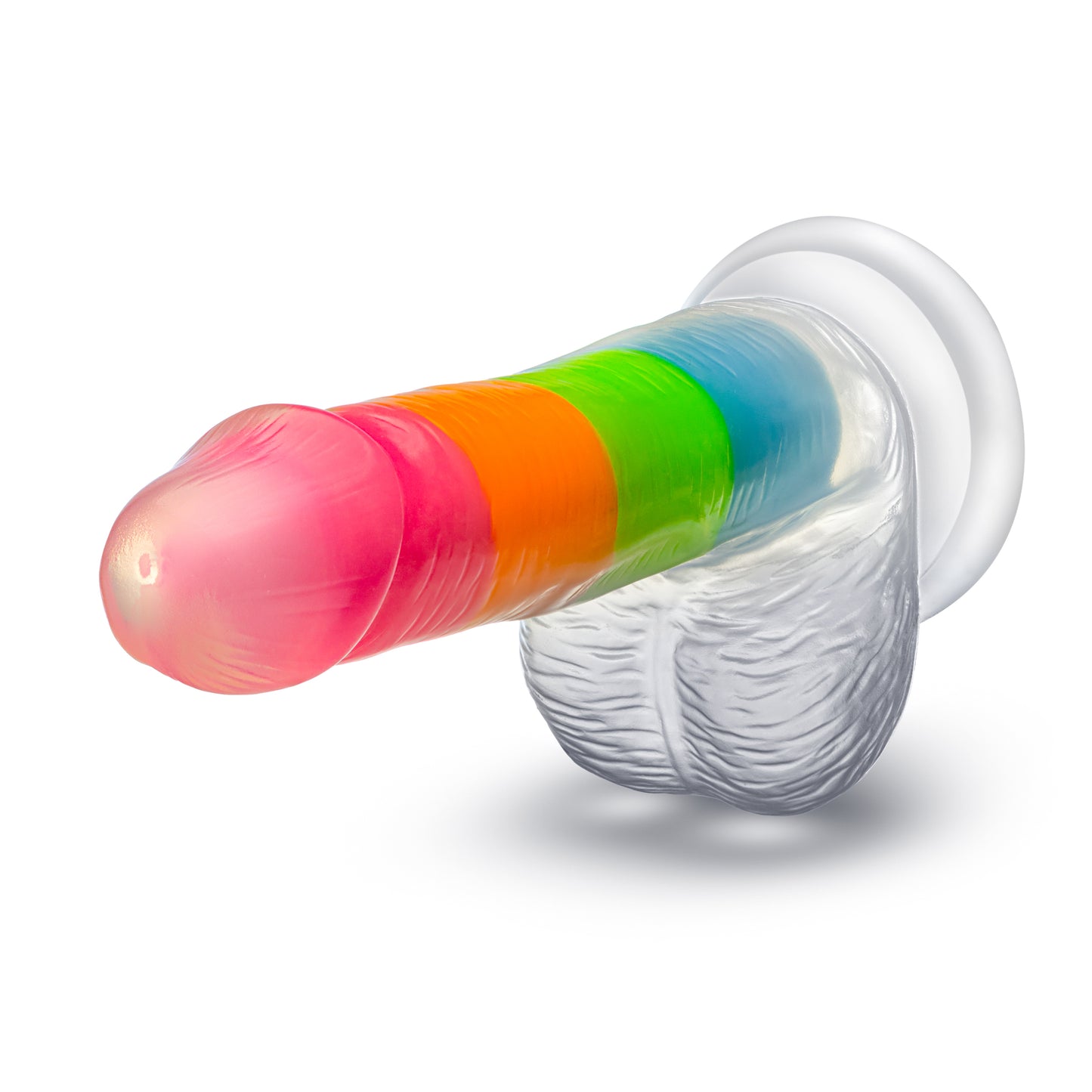 Rainbow Rave - 6.5" Silicon Dual Density Dildo