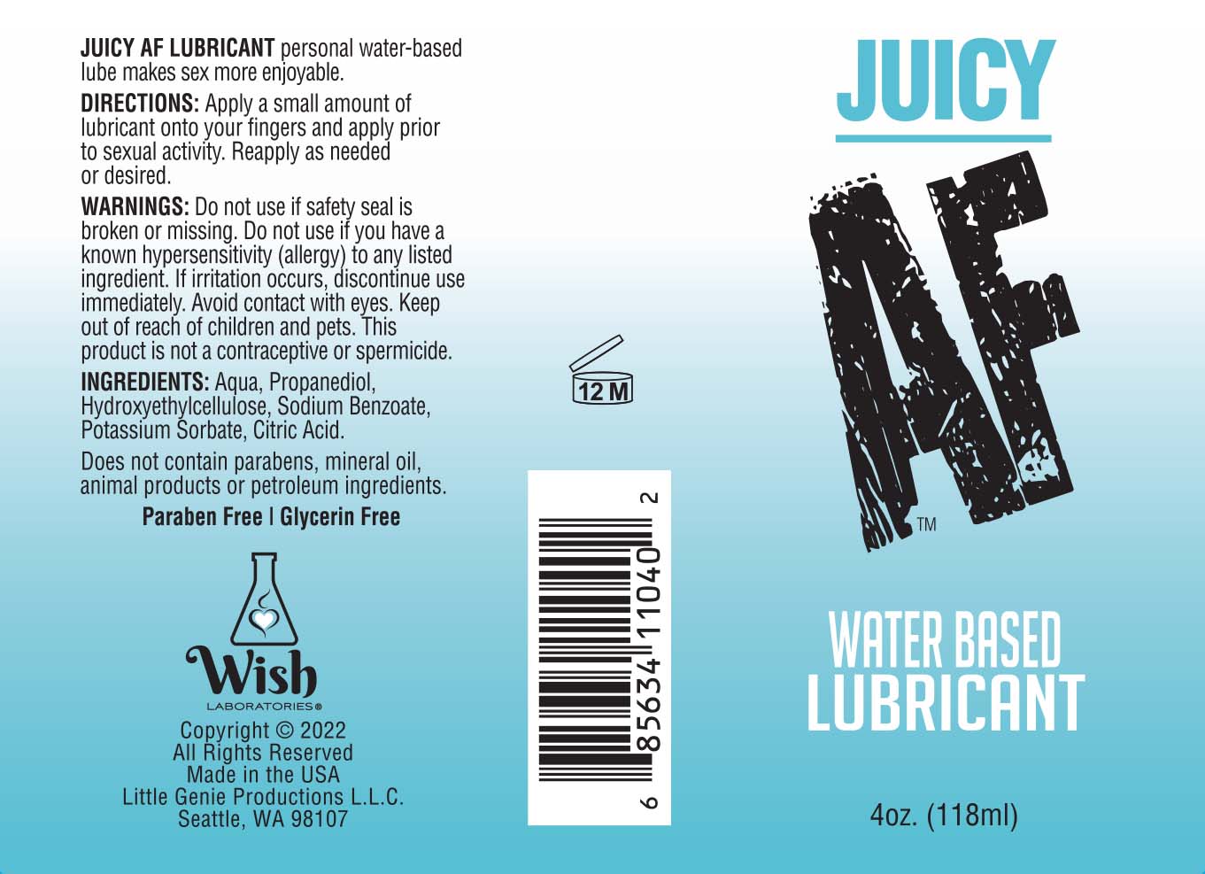 Juicy AF Fishbowl 10ml 65 Pieces Water Based