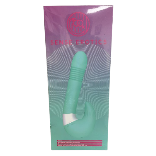 Sense Erotics Detachable Thrusting Vibrator w/App Control CM910 Blue