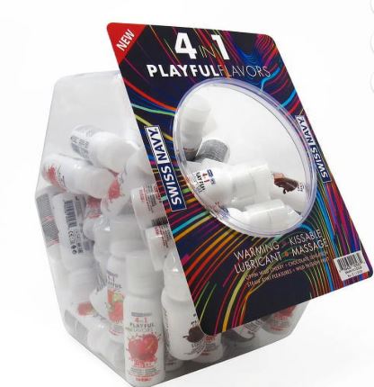 4 in 1 Assort Flavors 1-Oz-50ct Fishbowl - Lube - SN4N1AST50CT