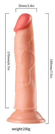 Real Feel 7.5" Dildo Caucasian