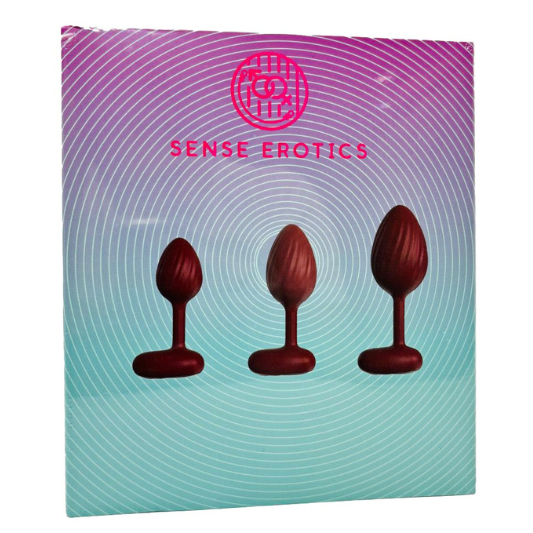 Sense Erotics Anal Plug 3/Pk DF957 RED