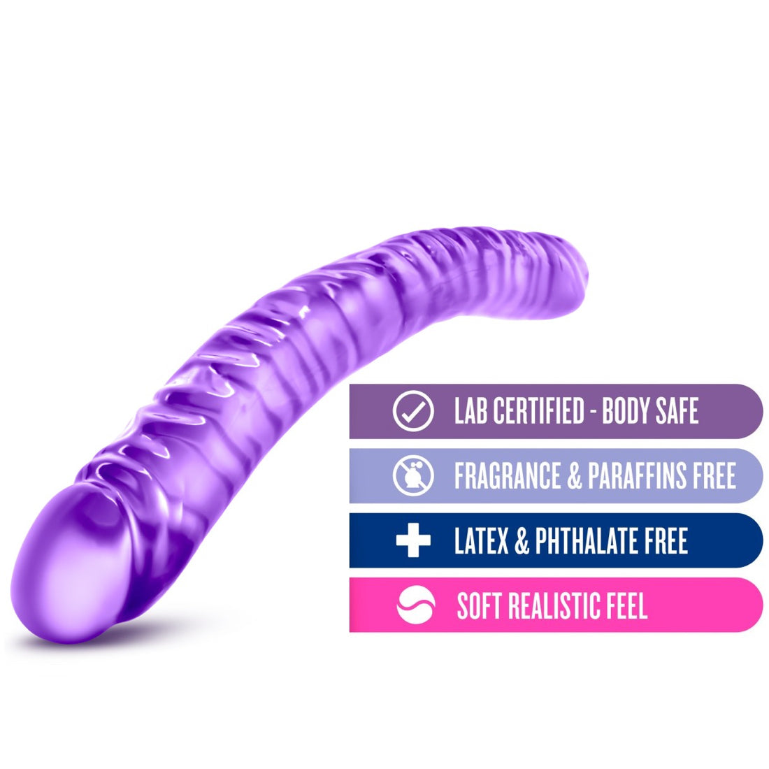 18 " Double Dildo - Purple