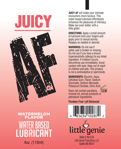 Juicy AF Lube Watermelon 2 Oz