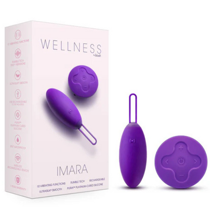 Imara Vibrating Egg With Remote - Purple