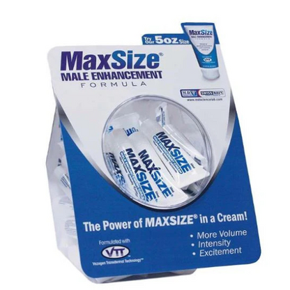 Max Size Gel Cream 10ml-50ct Fishbowl - MSC50FB