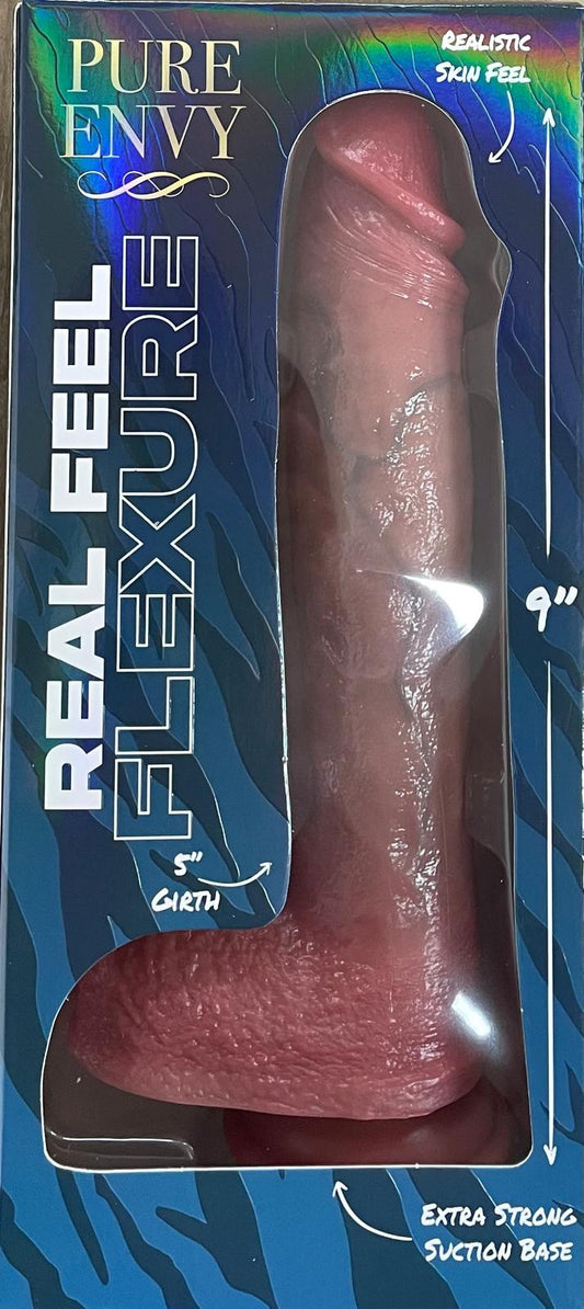 Real Feel Flexure 9" Dildo