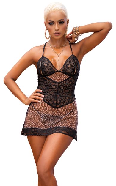 Baby Doll S/M Style # 7379 Animal Print